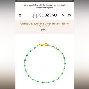gigi clozeau authentic solid gold bracelet